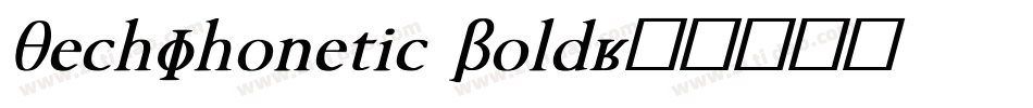 TechPhonetic Bold字体转换
